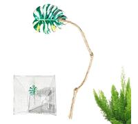 Jumping Spider Accessories - Simulated Leaves Decoration with Cotton Rope | Jumping Spider Tank Accessories | for Climbing Resting Exploration Feeding Decorating