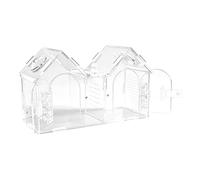 Jumping Spider Terrarium - Transparent Ventilated Reptile Enclosure, Acrylic Habitat Tank for Tarantula Scorpion Frog Mantis Gecko Housing, Portable Travel Display Terrarium 9,45x5,71x4,17 inch