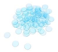 JUMPLAWN 100 Pièces Jetons de Bingo Translucides 19mm en Plastique ABS | Bords Polis sans Bavures, Surface Lisse et Réutilisable, pour Cartes Bingo et Apprentissage des Maths