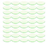 JUMPLAWN 100 Pièces Jetons de Bingo Transparents 19mm en Résine | Vert Clair, Résistance aux Chocs, Tri et Soustraction, pour Élèves et Petits, Usage en Jeux Loto