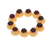 JUMPLAWN 10Pièces Miniatures Alimentaires pour Maison de Poupée Accessoires de Cuisine DIY Gelée et Pudding Décoration Amusante et pour Jouets et Scènes Miniatures