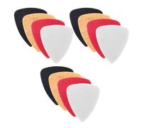 JUMPLAWN 12 Pièces Médiators en Feutre Triangle, 3mm pour Ukulélé | Feutre Doux, Contrôle Antidérapant, Son Discret, pour Guitare Acoustique, Pratique à Maison Classe
