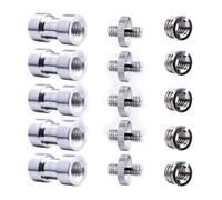 JUMPLAWN 18 Pcs Adaptateur de Vis en Métal 1/4 3/8 pour Support de Caméra | Montage Sécurisé, Compatibilité Multi-accessoires, Usage Photo et Vidéo, pour Têtes Ball et Éclairage