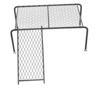 JUMPLAWN 1ensemble Plateforme De Poules Métal avec Échelle Support Rutin pour Élevage Et Alimentation des Petits Animaux Design Creux Robuste Et Stable