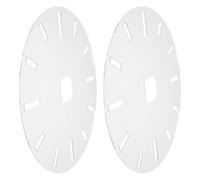 JUMPLAWN 2 Pièces Gabarit D’horloge en Acrylique Transparent, Rond, | Placement Précis des Chiffres, Format Compact, Résiste aux Déformations, pour Bricolage D’horlogerie
