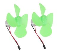 JUMPLAWN 2 Pièces Modèle de Pales pour Générateur Éolien, Métal Vert,