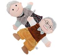JUMPLAWN 2 Pièces Poupées Marionnettes à Main Éducatives Soi Même pour Garçon Fille pour Développer Créativité et Renforcer Les Liens Parent Garçon Fille