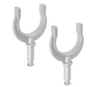 JUMPLAWN 2 Pièces Support de Rame Marin Verrouillable en Aluminium | Montage Latéral, Diamètre 11mm et Ouverture 4mm, Finition Résistante à L’océan