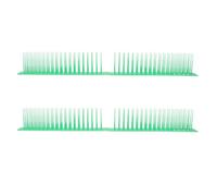 JUMPLAWN 2 Pièces Tapis Anti-épines en Plastique Vert pour Jardin et Cour, Repousse Chats et Oiseaux, Pratique pour Espaces Extérieurs, Protection Pigeons