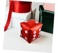 JUMPLAWN 20 pièces Ballons Dés Cube Aluminium Rouge Décoration de Fête Thème Jeu Ballons Carrés Mylar et Brillants pour Anniversaire Hommes
