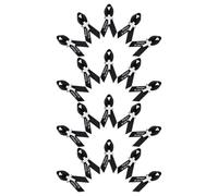 JUMPLAWN 20 Pièces Broche Commémorative Noire en Ruban Métal Croix pour | Identification des Invités, Tenue Confortable, Robustesse Renforcée, pour Cérémonie Commémorative et Église