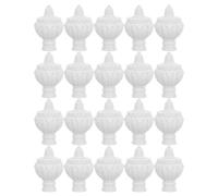 JUMPLAWN 20 Pièces Lot de Embouts Décoratifs Plastique pour Tringle à Rideaux Diamètre Embouts de Tringle Finials avec Motif Floral Protection Sécurisée Garçon Fille et Animaux
