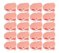 JUMPLAWN 20 Pièces Pince pour Panneau en Tissu Rose, Métal et Plastique | Notes et Cloisons, Usage Maison ou Installation Temporaire, Maintien Visible, Style Décoratif