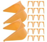 JUMPLAWN 20 Pièces Porte de Cage en Plastique Orange pour et Tourterelles, Stabilité, Pratique pour L'élevage de Voyageurs, Accessoires pour Cages à Oiseaux