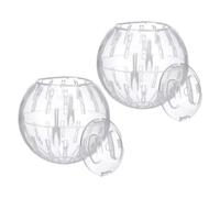 JUMPLAWN 2pcs Balle de Course pour Hamster en Plastique Design Portable et Apparence Mignonne, pour l'exercice Corporel en Divers Environnements