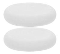 JUMPLAWN 2pièces Pierres de Massage Marbre Naturel pour Spa Compresses Chaudes et Froides Lisse et Détente Musculaire pour Femmes et Hommes