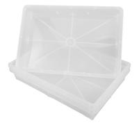 JUMPLAWN 3 Pièces Plateau Rectangulaire de Rempotage Transparent en | Collecte et Draine L’excès D’eau, Stable Après Lavages Répétés et Transport, pour Culture Maraîchère et Pots