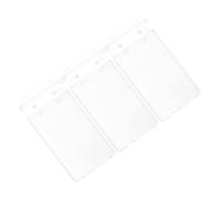 JUMPLAWN 3 Pièces Porte-badges Vertical en Abs Transparent pour Carte