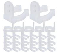 JUMPLAWN 30pièces Clips de Fixation Ronds pour Éclairage LED Extérieur Supports Flexibles pour Néon et Guirlandes Lumineuses Installation Facile par Vis Maintien Sécurisé des Bandes