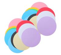 JUMPLAWN 4 Paquets Cercles de Papier Cartonné Ronds, Lisse pour Bricolage | Découpes Rondes Prêtes à L'emploi, Ne Traverse Pas, pour Classe, Maternelle, Tableaux et Invitations
