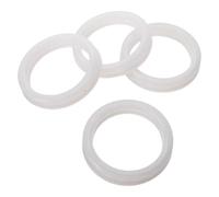 JUMPLAWN 4 Pièces Anneau Diffuseur D’Huile Essentielle en Silicone 56mm | Installation Facile, Diffusion par Chaleur, Laisse la Lumière Visible, Chambre et Veilleuse, Blanc