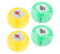 JUMPLAWN 4 Pièces Dés de Mahjong Directionnels Ronds en Plastique