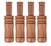 JUMPLAWN 4 Pièces Sifflet D'appel d'oie D'extérieur en Bois pour Chasse | Contrôle Sonore Facile, Format de Poche, Usage Mixte, pour Canards et Oies, Instrument en Bois