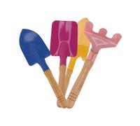JUMPLAWN 4Pièces Metal Hand Trowels Beach Toys Gardening Tools for Sandbox and Planting