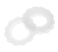 JUMPLAWN 5 Pièces Protections Mamelons en Silicone Réutilisables Antidérapantes pour Allaitement, Couverture Mammaire Blanche Domicile