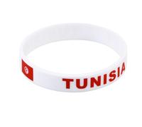 JUMPLAWN 6 Pièces Bracelet de Pays en Silicone, Drapeau Imprimé, Blanc | Accessoire Réutilisable pour Supporters, Porté au Poignet, Matchs et Soirées Sportives, Style Fan