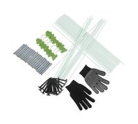 JUMPLAWN Arceaux de Serrage en Plastique, Arceaux pour Parterres de Jardin, Kit de Protection pour Cultures de Serrage, Résistant aux Intempéries, pour Potagers et Zones Agricoles