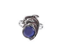 JUMPLAWN Bague Ouverte Réglable en Alliage avec Dauphins Changeant de Couleur Selon L'état D'esprit pour Femmes et Filles Garçons
