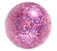 JUMPLAWN Ballon de Football Signature Taille 5, Surface Holographique PVC | Écriture Nette sans Bavure, Texture Quadrillée Réfléchissante, Équilibre Léger, pour Matchs Amateurs et Usage Quotidien
