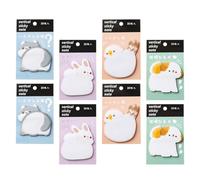 JUMPLAWN Blocs-notes Autocollants Animaux 8 Livres Papier Rentrée Scolaire | Mémo Décoratif, pour Tableaux Blancs, Agendas et Calendriers, Usage École, Bureau, Boutiques