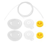 JUMPLAWN Boucle Automatique pour Lacets, Bloque-lacets à Bouton Rotatif en Plastique Blanc, pour Baskets et Lacets de Chaussures, Fermeture sans Nœud, Taille S, Forme Disque