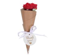 JUMPLAWN Bougie Parfumée Fleur Mini Rouge en Cire de Soja, Présent
