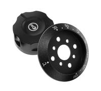 JUMPLAWN Bouton de Réglage Température Noir en Plastique, Robuste et Facile à Utiliser, pour Thermostat de Four Électrique et Friteuse Profonde