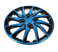 JUMPLAWN Cache-moyeu de Roue de Voiture 14 Pouces en PP Bleu, Accessoire Facile à Nettoyer pour Remplacement de Cache-moyeu Perdu ou Endommagé