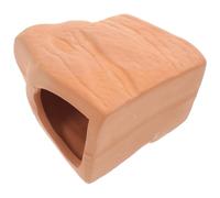 JUMPLAWN Cachette pour Poissons et Crevettes en Argile de Poterie 2 Pièces, Grotte Décorative pour Aquarium, Augmente la Durée de Vie, Forme Vivante pour Décoration D'aquarium