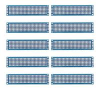 JUMPLAWN Cartes de Circuits Imprimés Double Face 2x8 en Verre Époxy à Pulvérisation D'étain, 10 Pièces, Planches Universelles pour Projets Électroniques et Expérimentations de Soudure
