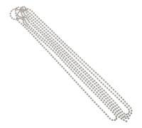 JUMPLAWN Chaîne Aveugle Métallique Argenté avec Boucle, Rallonge Réglable | Chainette Store Enrouleur, Chaîne Métal pour Réparation, 9 Pinces, Usage Salle de Bain et Loisirs Créatifs