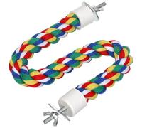 JUMPLAWN Corde en Coton pour Perroquet d'escalade pour Oiseaux Corde en Acier Inoxydable, Facile à Installer Cage, pour Maison et Boutique