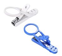JUMPLAWN Coupe- Lot de 2 Pièces Loupe Rotative pour Petits Animaux Poignée Confortable en Abs, Ressort de Sécurité Bleu pour Cochons d'Inde et Hérissons