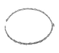 JUMPLAWN Couronne D'épines Médiévale Ajustable, Accessoire Gothique Vintage en Alliage Argenté avec pour Mariages et Événements Cosplay