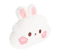 JUMPLAWN Coussin Lombaire Voiture Peluche Lapin Kawaii Petit Coussin Décoratif Toutes Saisons Confort Doux Oreiller Multifonctionnel Intérieur Auto Détente Adulte Garçon Et Filles