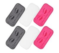 JUMPLAWN Coussins d'arrimage en tissu doux lot de 6 pour extensions de cils lavables et réutilisables adaptés aux autres processus de beauté