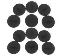 JUMPLAWN Couvercle de Trou Hydroponique 1,5 Pouces en Plastique Noir, Cache Rond pour Système de Culture Hydroponique Intérieur, Protection des Racines et Blocage Lumière