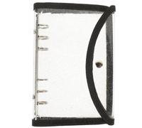 JUMPLAWN Couverture Transparente en Pvc pour Classeur Rechargeable, Protège les Feuilles Intérieures, Réutilisable et Résistante, pour Cahiers et Carnets Noirs