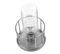 JUMPLAWN Distributeur Eau Acier Inoxydable pour Tortues Terrestres Abreuvoir Pratique Et pour Reptiles Accessoire pour Terrarium Et Alimentation des Reptiles