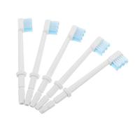 JUMPLAWN Embouts de brosse bleu pour hydropulseur, 5 pièces, matériau ABS, nettoyage précis des zones difficiles, usage recommandé pour une hygiène dentaire régulière